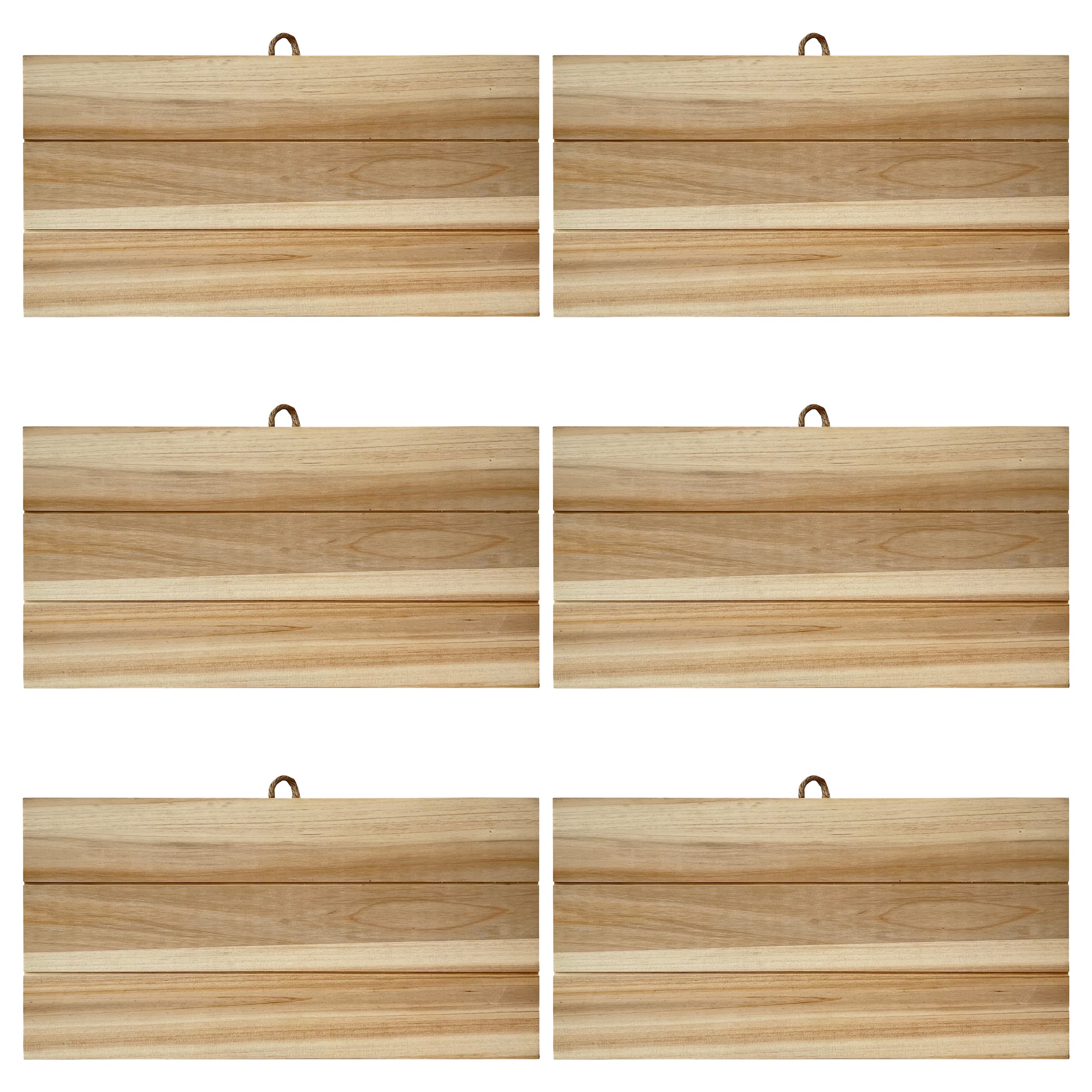 6 Pack: 16" Unfinished Wood Plaque by Make Market®